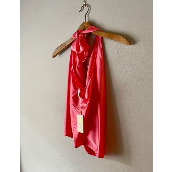 Ramy Brook Harriet 6-Way Halter Top in Glow. - Picture 4 of 10